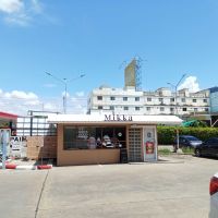 ชาเย็นหัวใจที่ร้าน Mikka Coffee Roasters ปั๊มน้ำมัน Caltex รังสิต คลอง 4