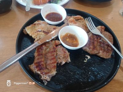 รีวิวหม่ำไม่อั้นที่ร้าน Buddy's Staek & Salad Bar ร้านสเต็กบุฟเฟ่ต์ไม่อั้นกินให้จุกไปเลย By หมูอ้วนรีวิว Piggerman