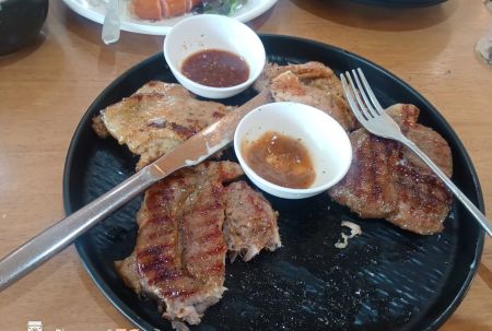รีวิวหม่ำไม่อั้นที่ร้าน Buddy's Staek & Salad Bar ร้านสเต็กบุฟเฟ่ต์ไม่อั้นกินให้จุกไปเลย By หมูอ้วนรีวิว Piggerman